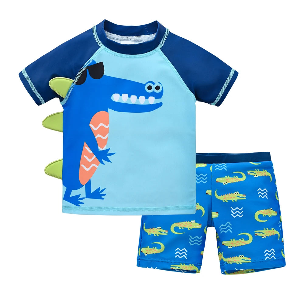 Cool Print Boys' Swimwear Set