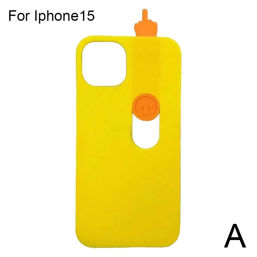 Funny 3D Sliding Middle Finger iPhone Case – Cute Gift Idea