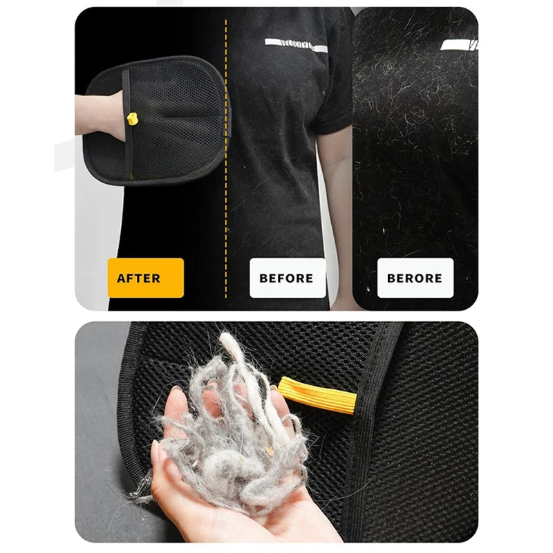 Double-Sided Pet Hair Grooming Glove