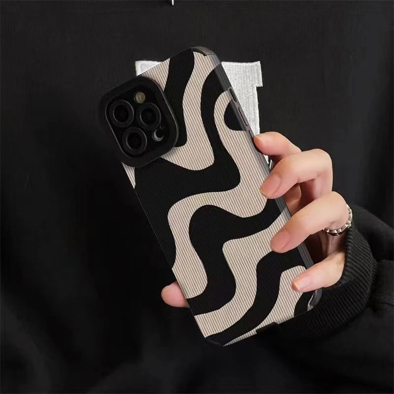 Zebra Stripe Phone Case for iPhone - Shockproof Soft Cover