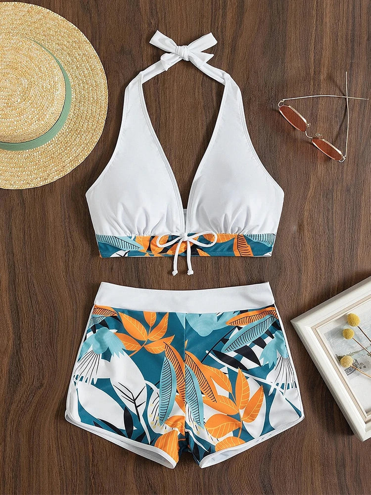 2023 Halter Bikini Set: High Waist Swimwear for Women