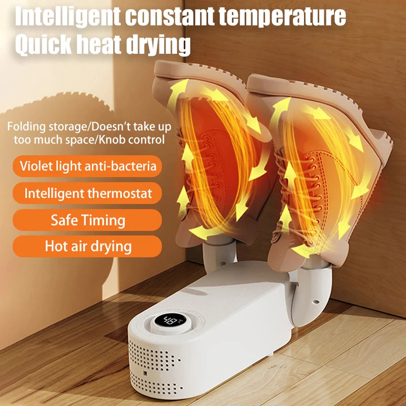 Foldable Shoe Dryer with Sterilization & Deodorization