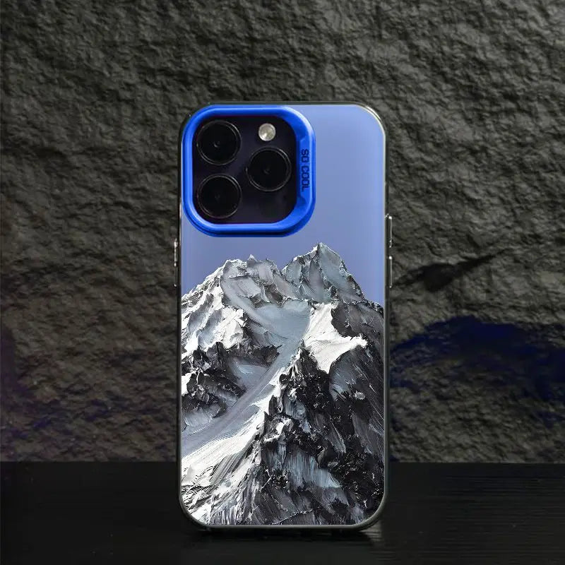 Beautiful Snow Mountain iPhone Case - Soft Anti-Fall Back Cover