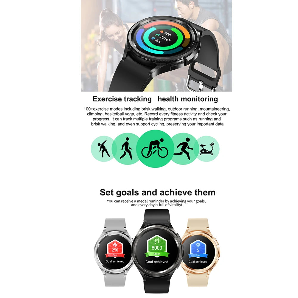 Samsung Galaxy Watch6 Classic - GPS, Heart Rate, Bluetooth Call, Waterproof 2024