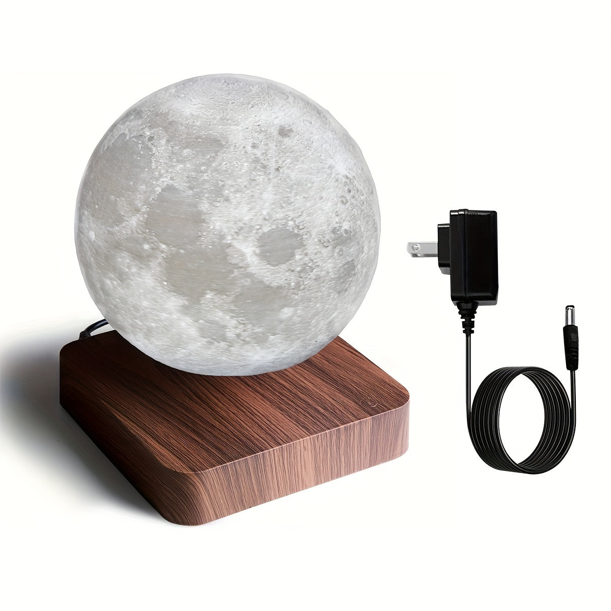 Magnetic Floating Moon Lamp - 3 Color Modes, Levitating Night Light