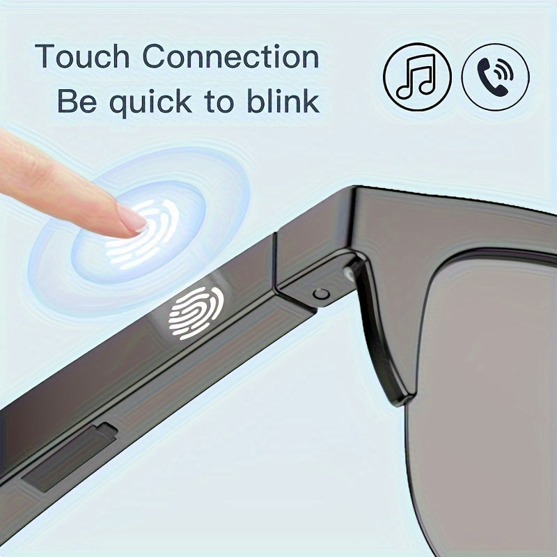 Smart Wireless Sunglasses with HD Lenses & HIFI Sound, Long Battery