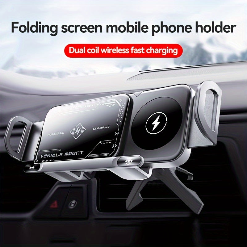 2024 15W Wireless Fast Charging Car Holder for Samsung Galaxy Z Fold Series