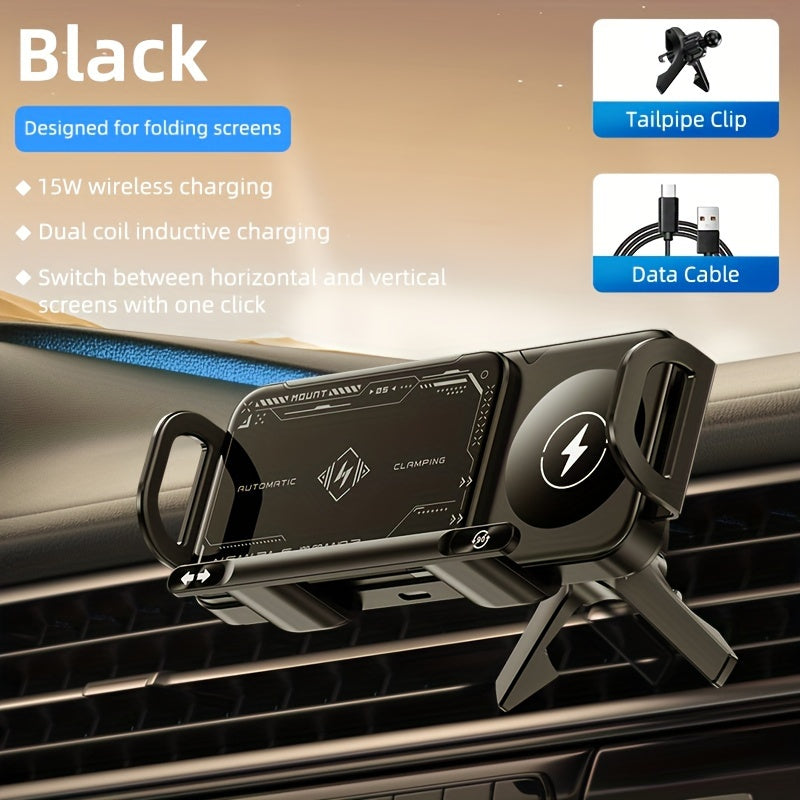 2024 15W Wireless Fast Charging Car Holder for Samsung Galaxy Z Fold Series